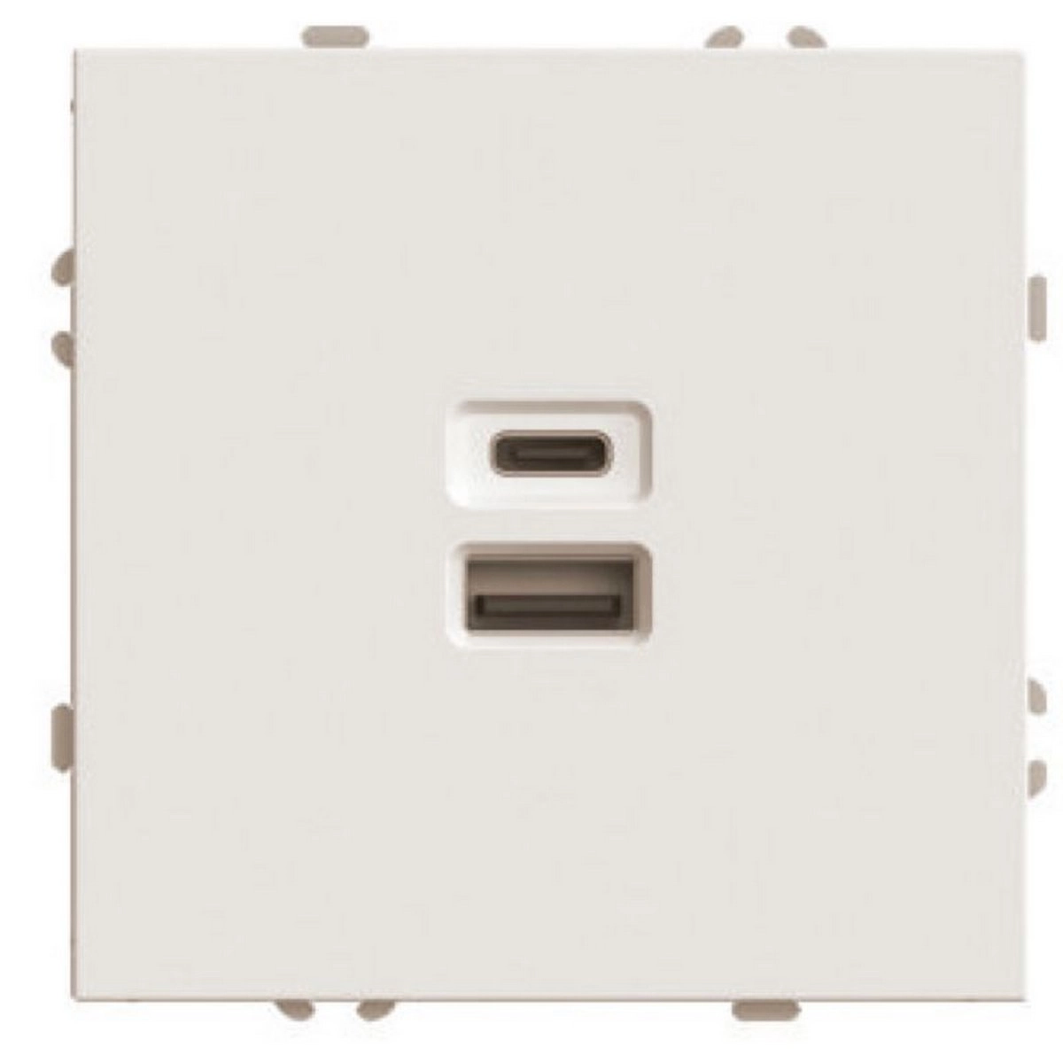 Розетка Эмили 2м USB+Type C мех. RST10-5115-08 кашемир