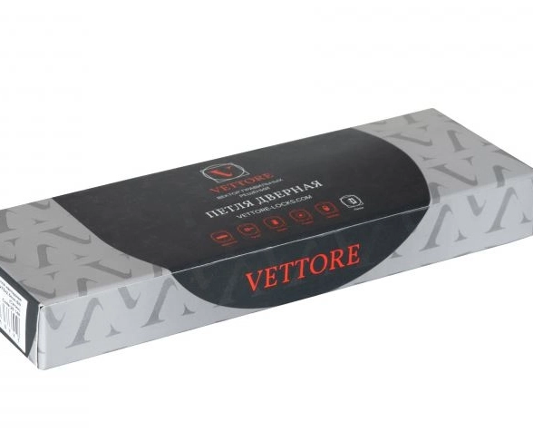 Петля накладная VETTORE FLUSH 100.75.2.5mm MCP мат.хром-image-1