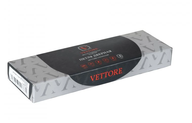 Петля накладная VETTORE FLUSH 100.75.2.5mm MCP мат.хром-image-1
