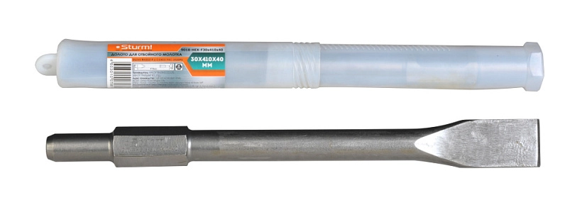 Зубило Sturm! 9018-HEX-F30x410x40 HEX плоское 40х410мм