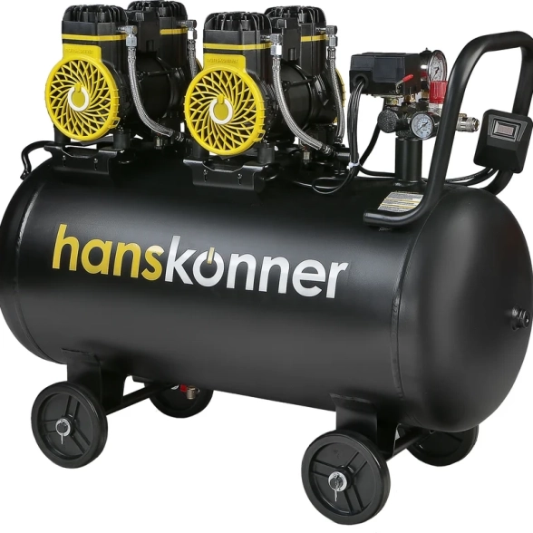 Компрессор Hanskonner HAC1002 2*1450Вт 100л 8бар 500л/мин