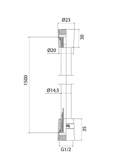 Шланг д/душа IDDIS Optima Home 04P15MGi19 150см золото мат (ГЛ)-image-1