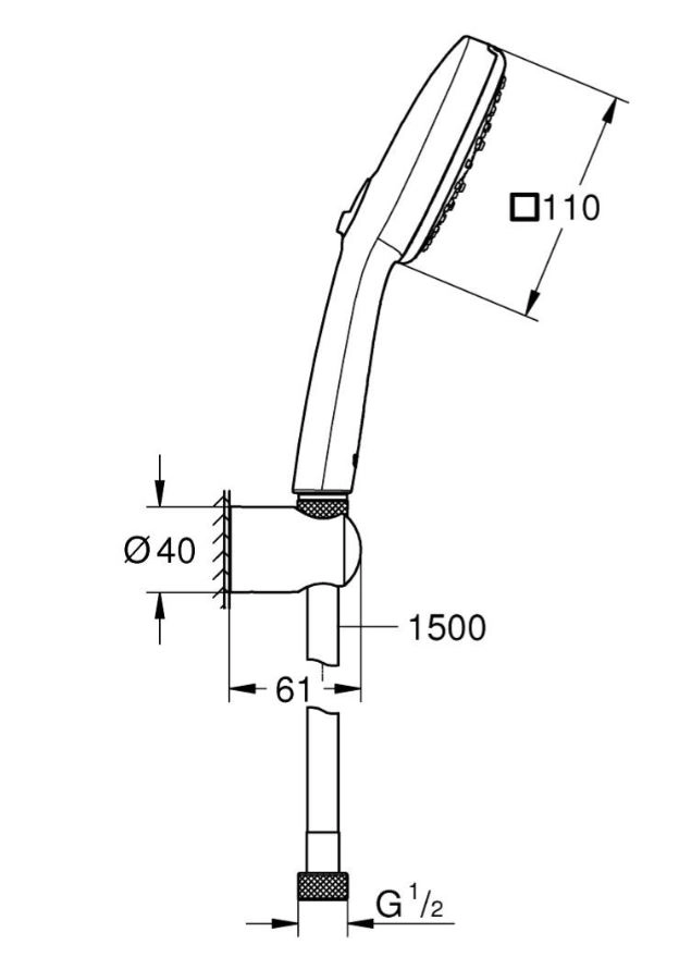 Душ.гарнитур Grohe Tempesta 110 27588003 хром-image-3
