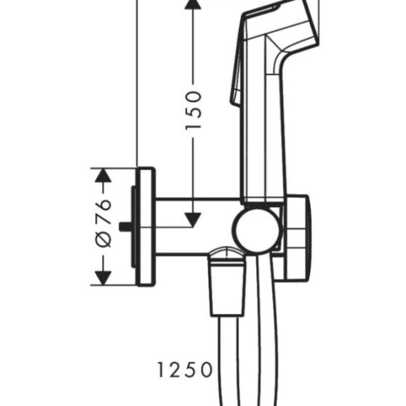 Комплект д/гиг.душа HANSGROHE 29232000S-image-2