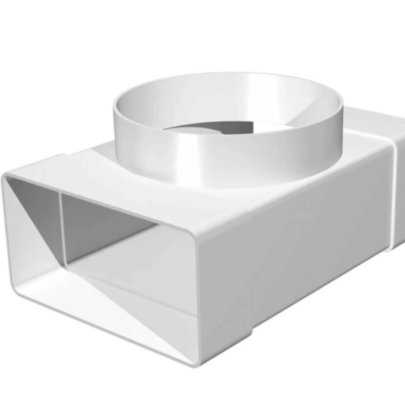 Тройник ЭРА с выходом 90х220 пластик D150ТФП