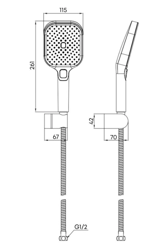 Душевой гарнитур Paini URBATEC EVCR131 хром-image-1