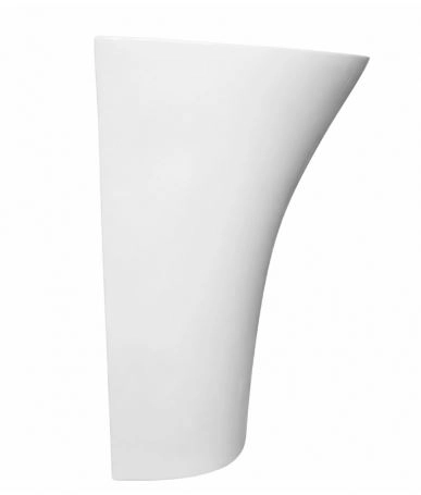 Умывальник-моноблок ROYAL WAVE 480*420*835 белый овал-image-2