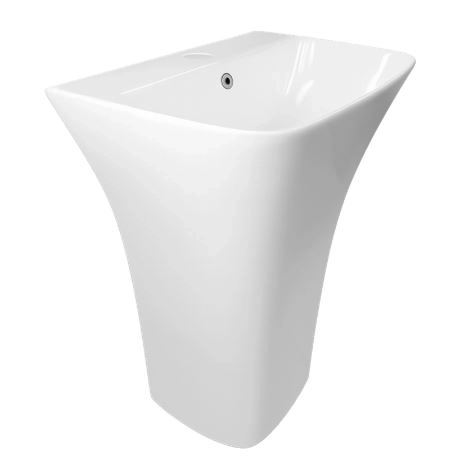 Умывальник-моноблок ELITE2 WAVE 650*450*835 белый прямоуг