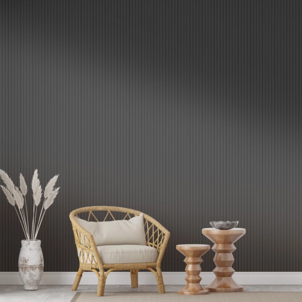 Панель МДФ рееч.Stella Wave De Luxe Black Lead 2700x119x16-image-1