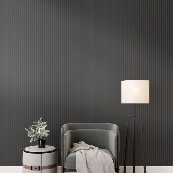 Панель МДФ рееч.Stella Wave De Luxe Black Lead 2700x119x16-image-2