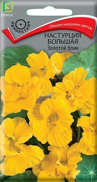 Настурция большая Золотой блик ЦВ 1гр