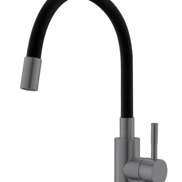 Смеситель в/м ESKO SNAKE K44Grafit гиб.изл. графит