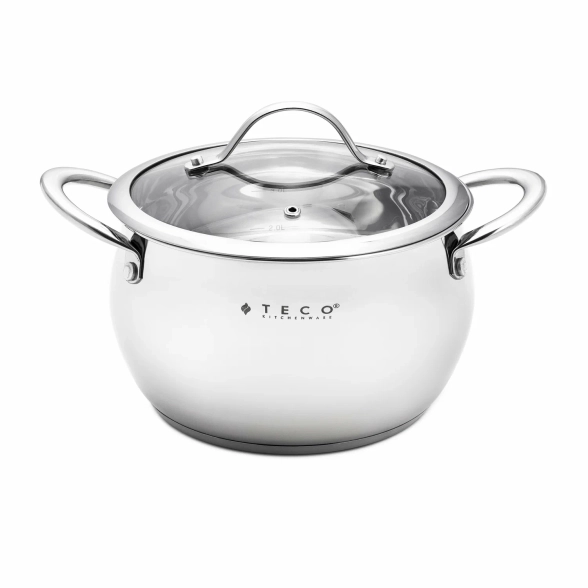 Кастрюля Teco 3,9л нерж.сталь 20см TC-C3900-04