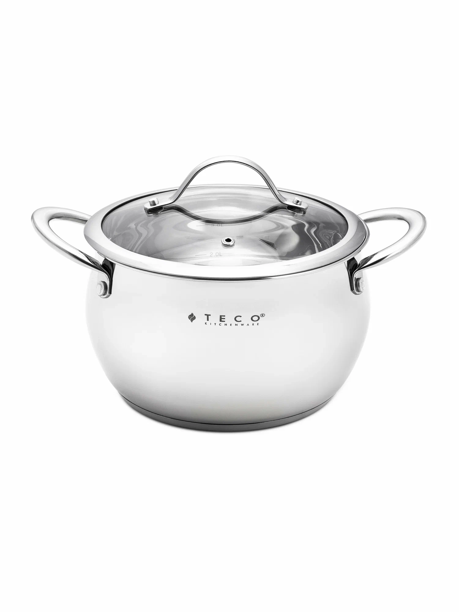 Кастрюля Teco 3,9л нерж.сталь 20см TC-C3900-04