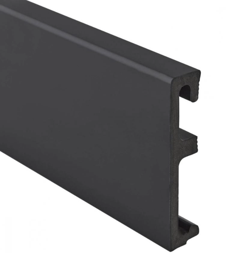 Плинтус напольный из ПВХ Salag ALPHA 100 AP11F3 Black 2,4м