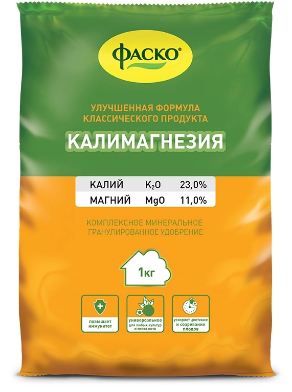 Удобрение сухое минеральное 1кг Фаско Калимагнезия