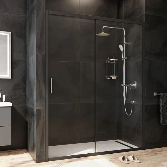 Дверь душ. AM.PM Gem Solo 150*195 W90G-150-1-195BT мат.черн-image-2