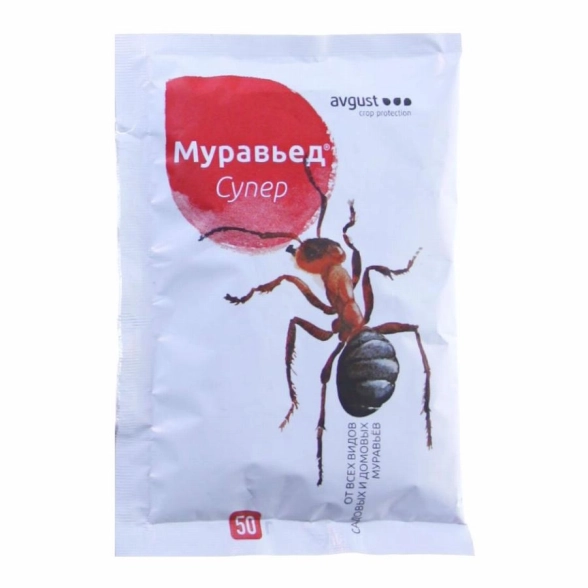 Инсектицид Муравьед Супер от садовых и домовых муравьев 50г