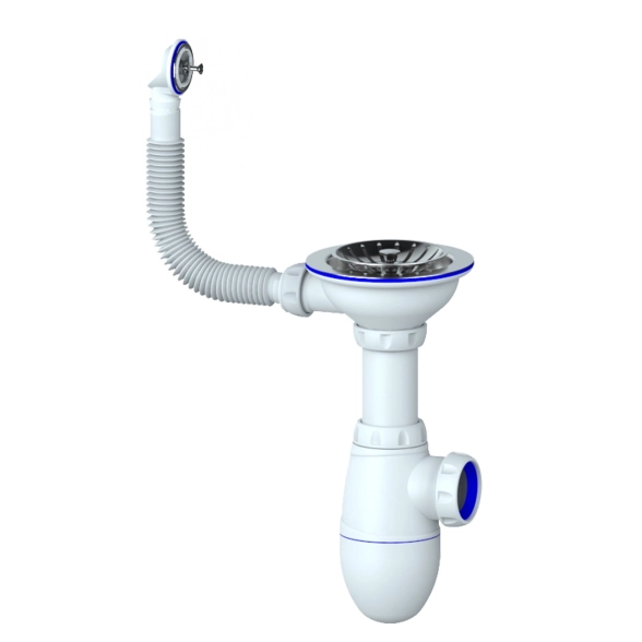 Сифон 3 1/2х40 B411 кругл.перелив UNICORN