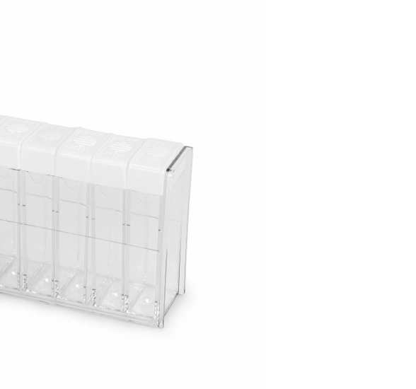 Набор д/специй 6пр. пласт. на подставке М9100