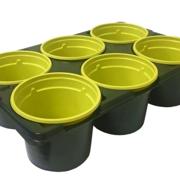 Набор для рассады РАЙНБАУ v9.6 9x6,8см+подставка 6шт.