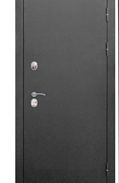 Дверь мет.Термо Классика Глад.Антик сереб/мдф листв.бел.860пр