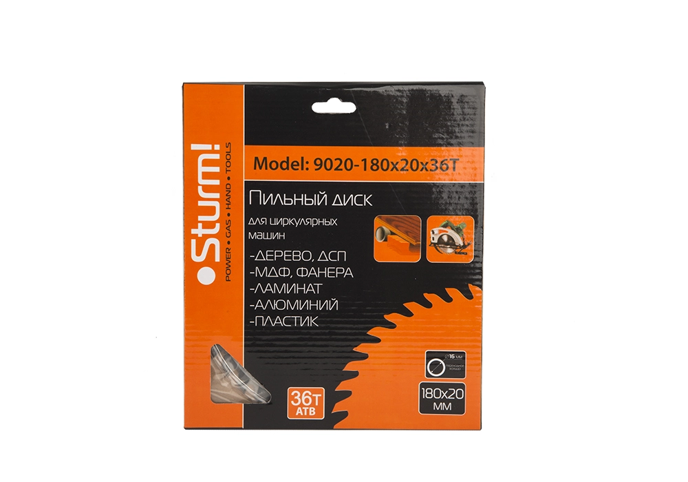 Диск пил. Sturm! 9020-180-20-36T 180х20/16ммх36Т дерево-image-1