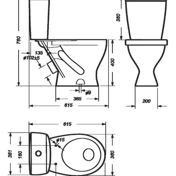 Унитаз-компакт Рондо Sanita-image-1