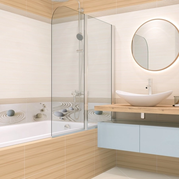 Плитка настенная Релакс/Relax 25*50 бел 004-image-1