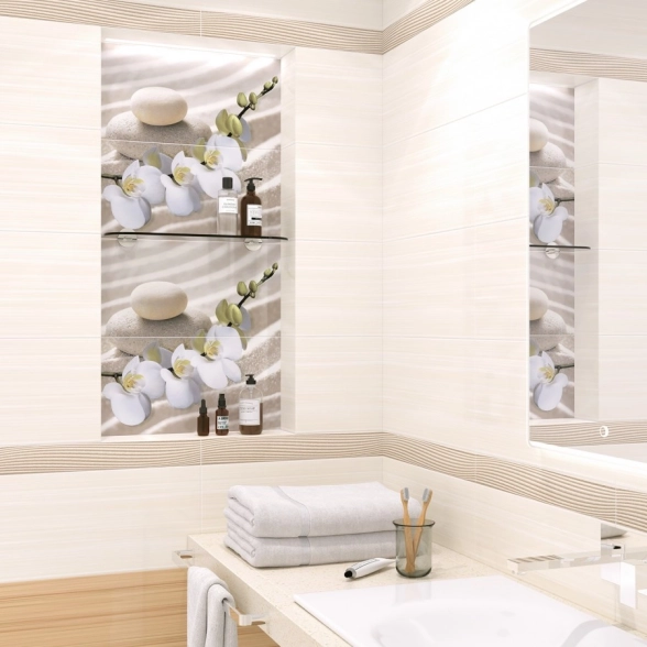 Плитка настенная Релакс/Relax 25*50 бел 004-image-2