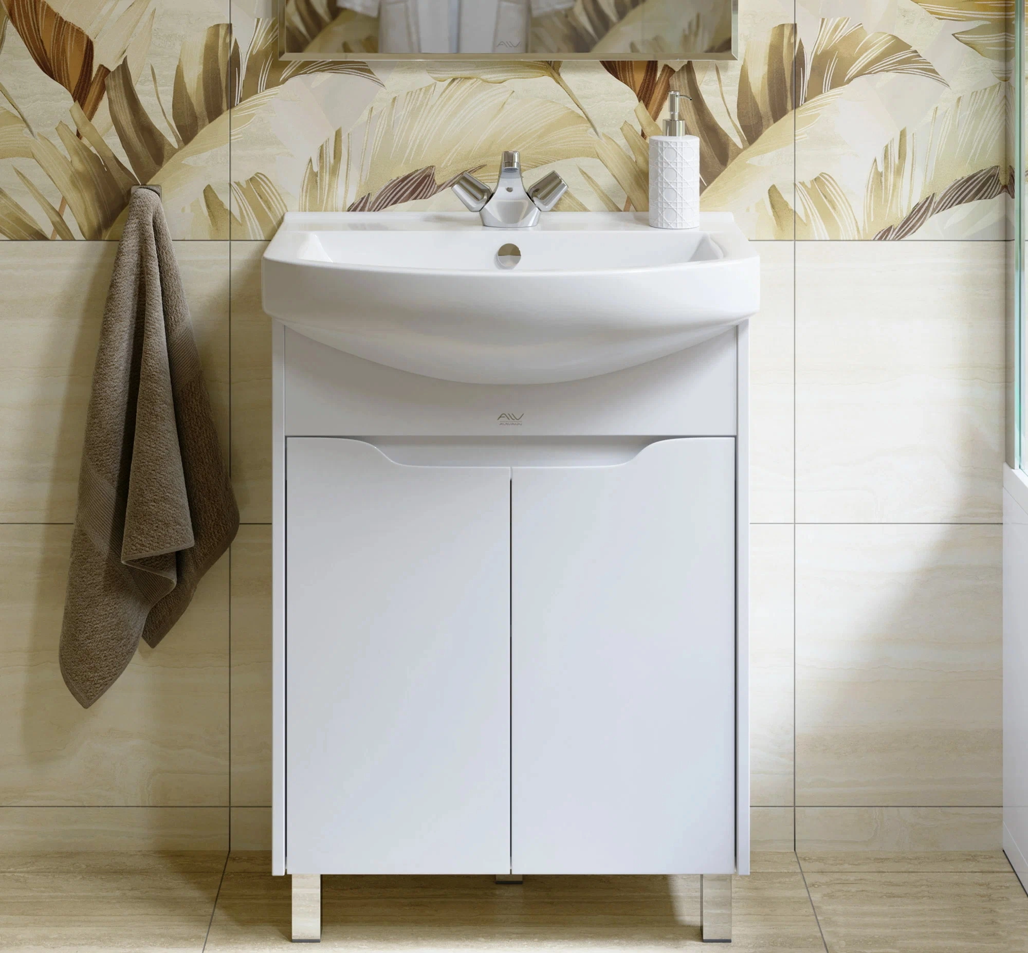 Тумба CRYSTAL 65 бел Алаванн под ум.Best 65