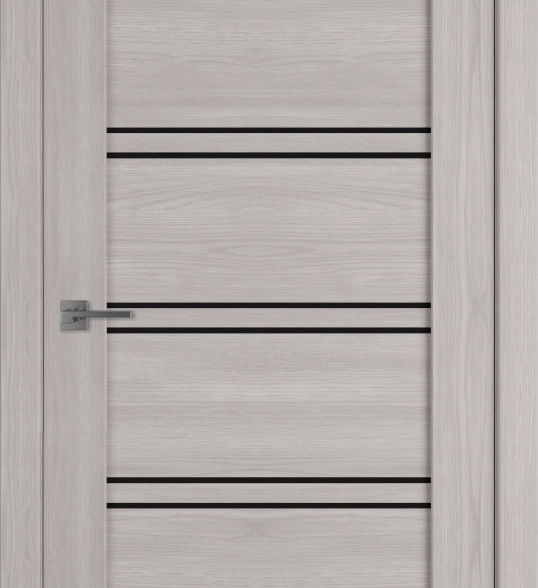 Дверь Атум Про X28 600х2000 Stone oak Black gloss