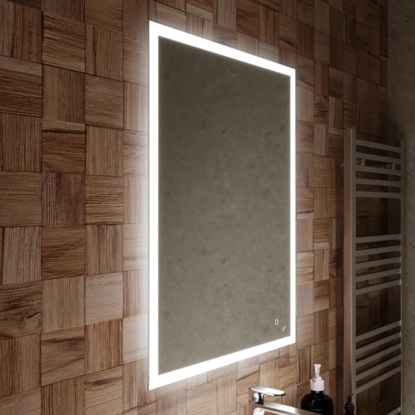 Зеркало MIXLINE Норма ЭКОНОМ 600*800 сенсор,универс.крепеж-image-1