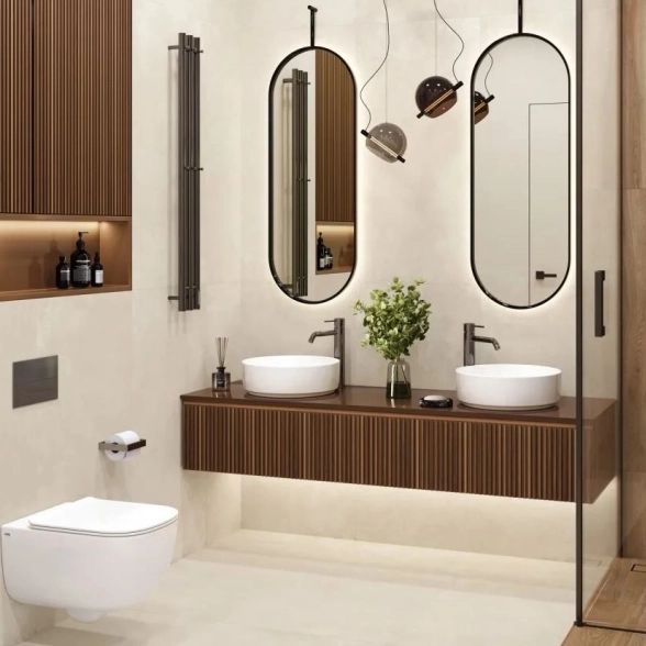 Керамогранит Микроцемент крем/Microcement Crema 60*60 GP6060MIM01M-image-1