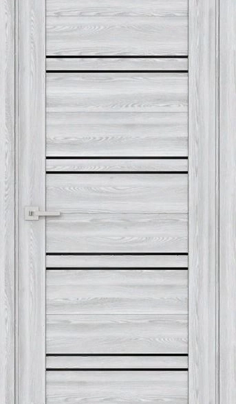 Дверь ЛХ/LX-2 600*2000 Ривьера Айс стекло графит