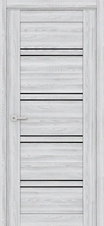 Дверь ЛХ/LX-2 600*2000 Ривьера Айс стекло графит