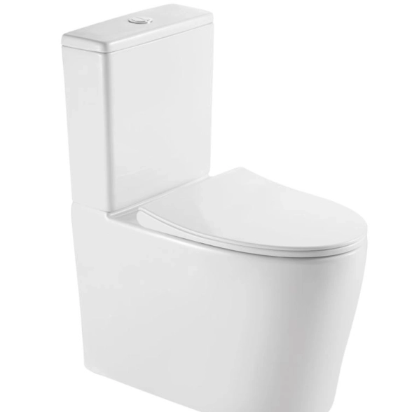 Унитаз-компакт безободковый торнадо DQ Grimm DT1387516, 700*390*880мм, сиденье микролифт, белый