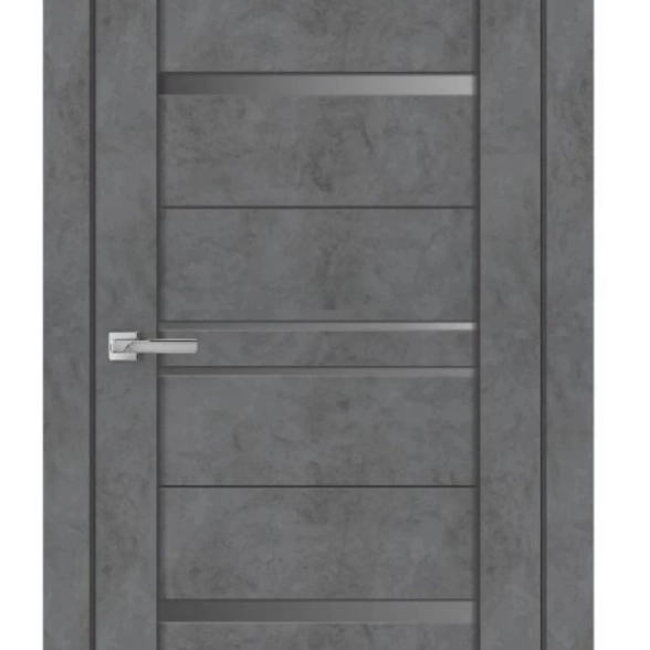 Дверь ДО X23 800 бетон графит/стекло графит