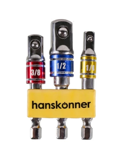 Набор адаптеров Hanskonner HK1041-04-S3AD 1/4" 3/8" 1/2"