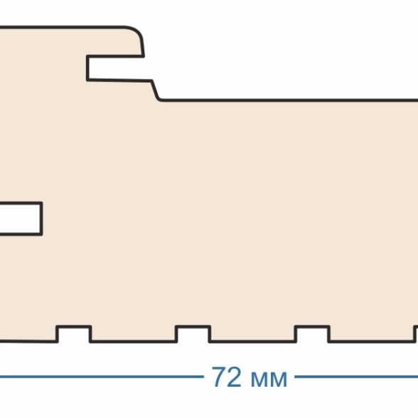 Коробка дверная ДК.09.ЭКШ.72х40х2070 Мэджик Шифон-image-1