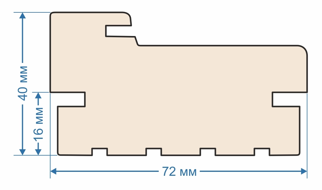 Коробка дверная ДК.09.ЭКШ.72х40х2070 Мэджик Шифон-image-1