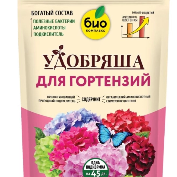 Био-комплекс Удобряша д/гортензий 900г