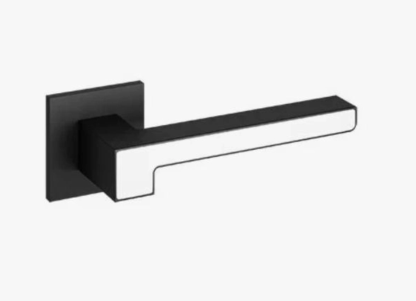 Ручка дверная Code Deco Slim H-30120-A-BLM/W