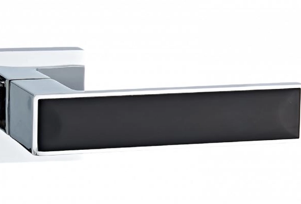 Ручка цинковая ABRISS R50.120 CP/MBP Хром/Чёрный матовый