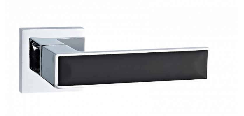 Ручка цинковая ABRISS R50.120 CP/MBP Хром/Чёрный матовый