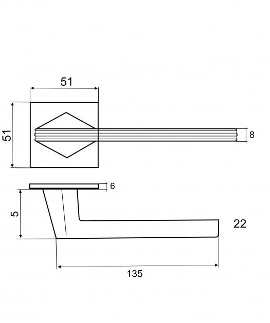 Ручка ABRISS R21.172 MBP Чёрный матовый-image-1