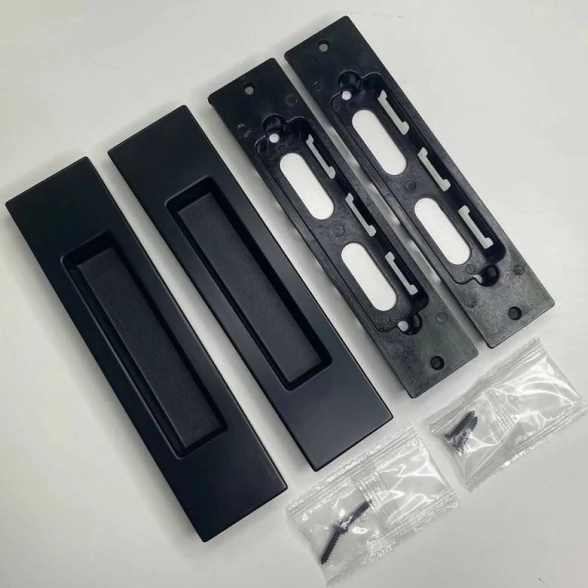 Ручка на раздвижные двери VETTORE L 020 MBP Чёрный Матовый