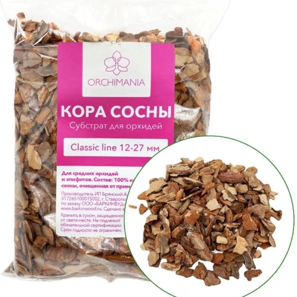 Грунт д/Орхидей кора сосны 12-27мм Орхимания Куб 2л