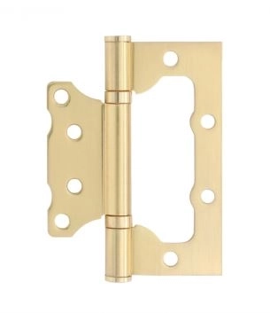 Петля накладная VETTORE FLUSH 100.75.2.5mm SSG Сатинир.Золото