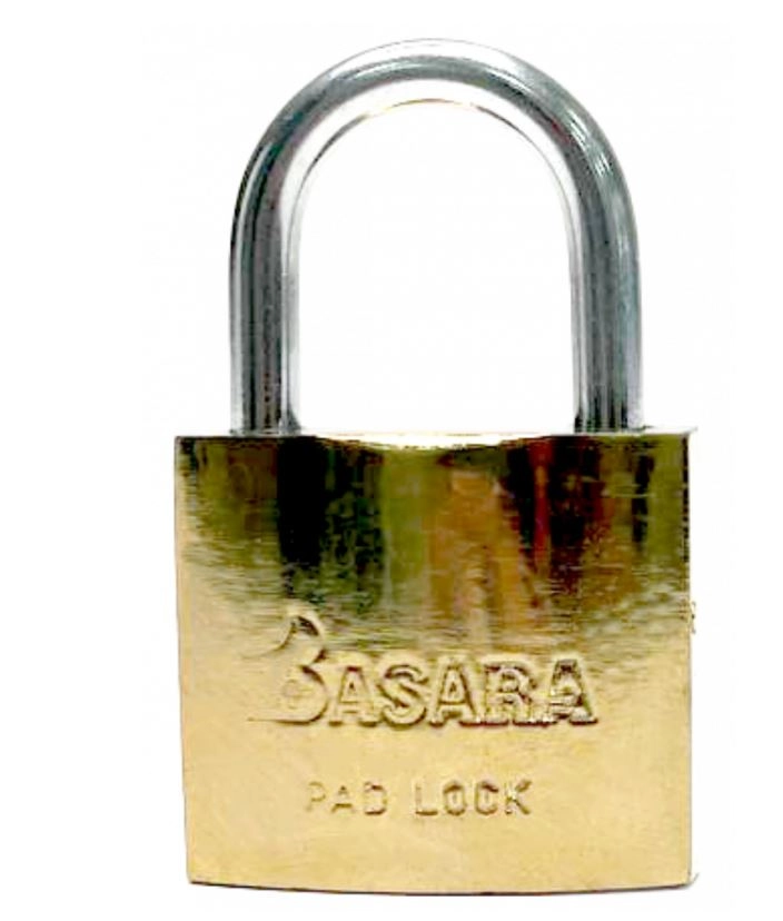 Замок навесной BASARA BS-40 38мм GP 3кл Золото